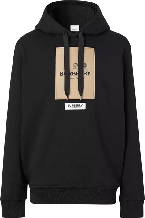 burberry owie hoodie|Burberry Owie Label Logo Hoodie Black Men's .